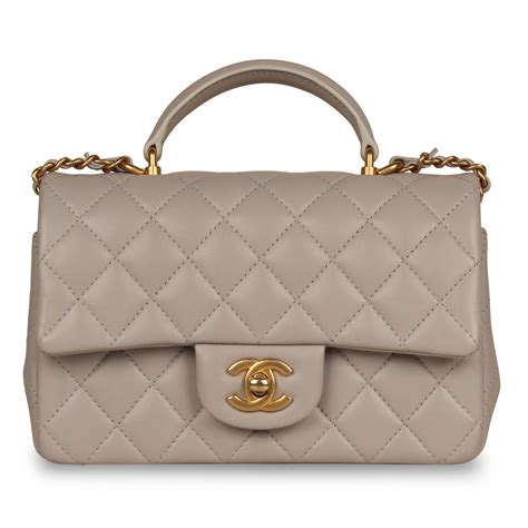 chanel classic flap mini|chanel mini flap bag with top handle.